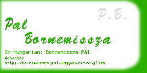 pal bornemissza business card